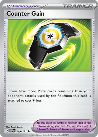 Counter Gain 169/191  SV08 Surging Sparks - Uncommon
