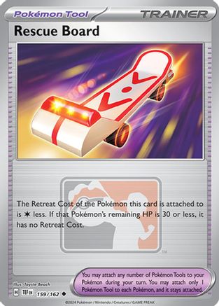 Rescue Board 159/162  - Reverse Holofoil League & Championship Cards - Uncommon