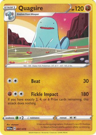 Quagsire 007  McDonalds Promos 2024 - Promo