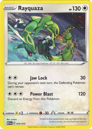 Rayquaza 014  McDonalds Promos 2024 - Promo