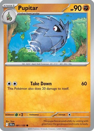 Pupitar 081/159  - Reverse Holofoil SV09 Journey Together - Common