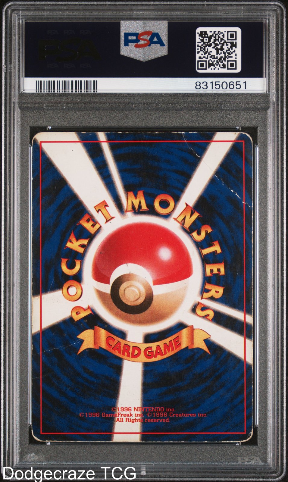 1996 Pokemon Basic Chansey Holo No Rarity Symbol 113 PSA 1