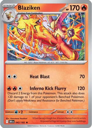 Blaziken 042/182  - Holofoil SV10 Destined Rivals - Rare