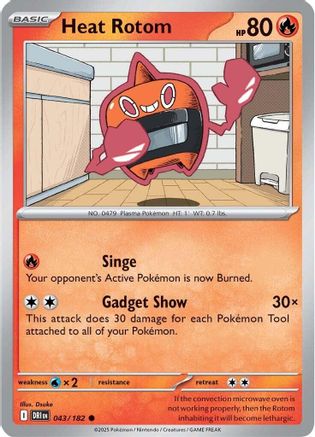 Heat Rotom 043/182  SV10 Destined Rivals - Common