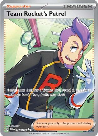 Team Rocket's Petrel 226/182  - Holofoil SV10 Destined Rivals - Ultra Rare