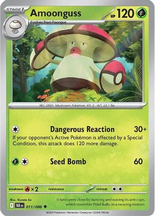 Amoonguss 011/086  SV Black Bolt - Uncommon