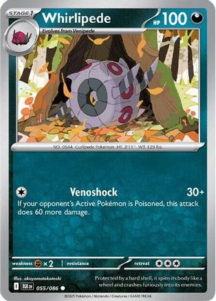 Whirlipede 055/086  SV Black Bolt - Common