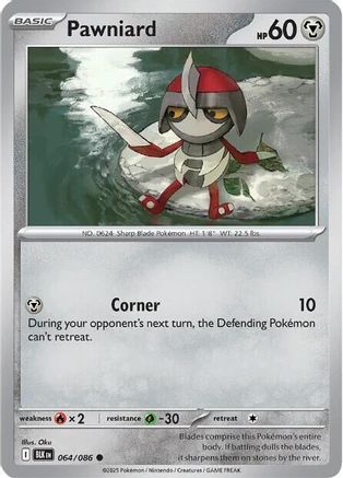 Pawniard 064/086  - Reverse Holofoil SV Black Bolt - Common