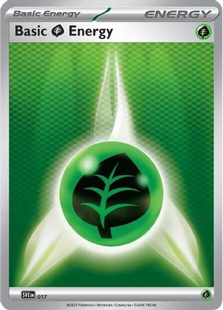 Basic Grass Energy - 017  SVE Scarlet & Violet Energies - Common