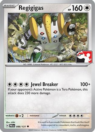 Regigigas 086/131  Prize Pack Series Cards - Uncommon
