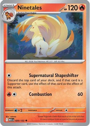 Ninetales 020  ME01 Mega Evolution - Uncommon