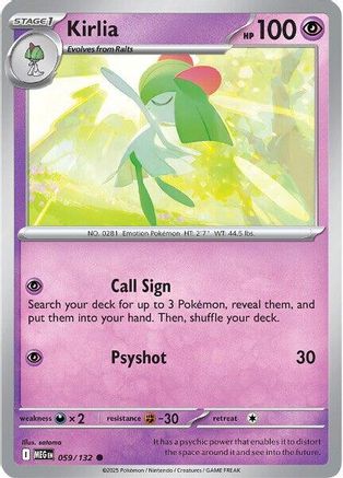 Kirlia 059  ME01 Mega Evolution - Common