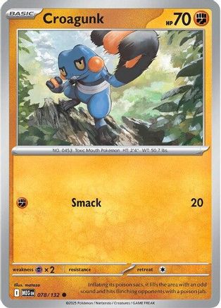 Croagunk 078  ME01 Mega Evolution - Common