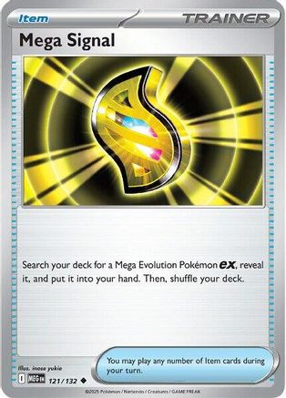 Mega Signal 121/132  - Reverse Holofoil ME01 Mega Evolution - Uncommon