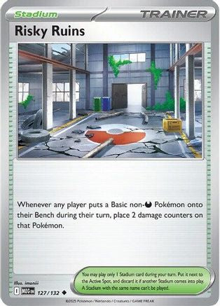 Risky Ruins 127  - Reverse Holofoil ME01 Mega Evolution - Uncommon