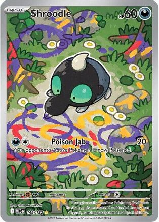 Shroodle 149/132  - Holofoil ME01 Mega Evolution - Shiny Rare
