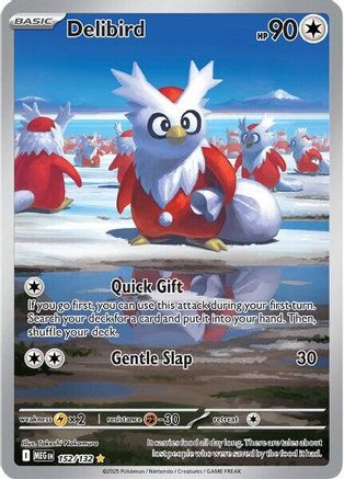 Delibird 152/132  - Holofoil ME01 Mega Evolution - Shiny Rare