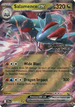Salamence ex 114/159  - Holofoil Miscellaneous Cards & Products - Double Rare