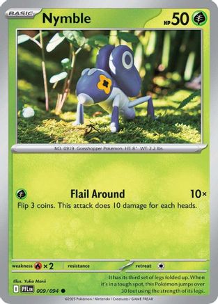 Nymble 009/094  - Reverse Holofoil ME02 Phantasmal Flames - Common