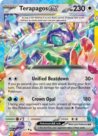 Terapagos ex 179  - Holofoil ME Ascended Heroes - Double Rare