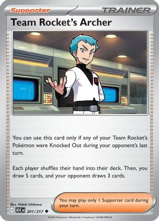 Team Rocket's Archer 201  ME Ascended Heroes - Uncommon