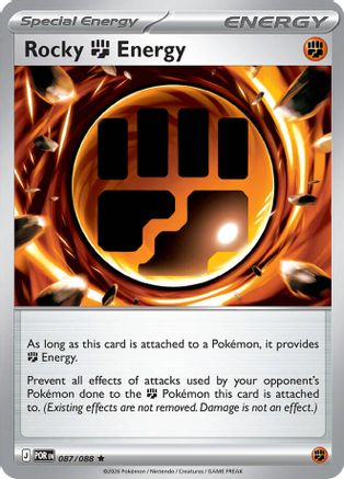 Rocky Fighting Energy 087  - Holofoil ME03 Perfect Order - Rare