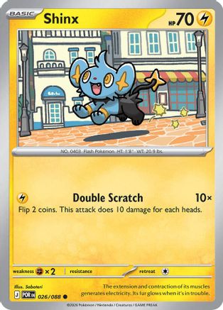 Shinx 026  - Reverse Holofoil ME03 Perfect Order - Common
