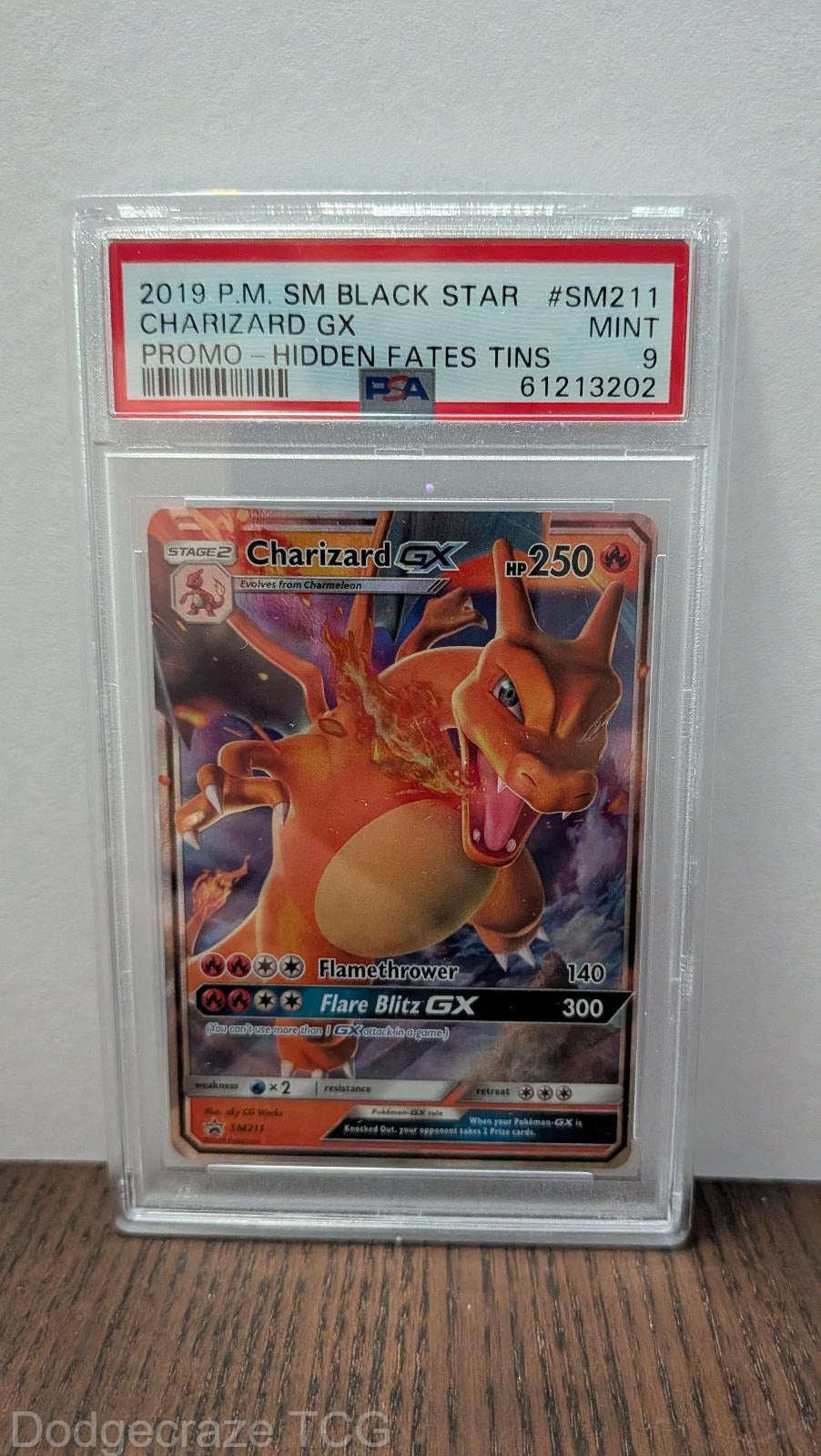 2019 Pokemon Sm Black Star Promo Charizard Gx Hidden Fates Tins SM211/68 PSA 9