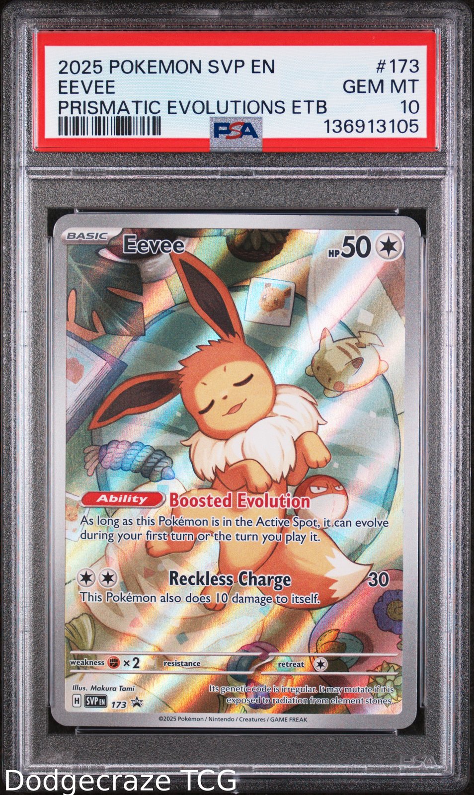 2025 Pokemon Eevee Prismatic Evolutions Elite Trainer Box 173/131 PSA 10