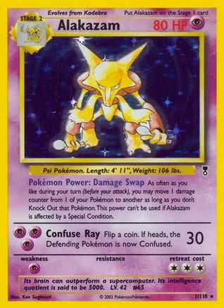 Alakazam 001  - Reverse Holofoil Legendary Collection - Holo Rare