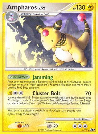 Ampharos 001/017  POP Series 7 - Rare