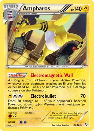 Ampharos 040  - Holofoil Dragons Exalted - Holo Rare