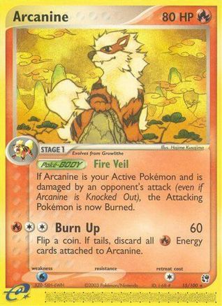Arcanine 015/100  Sandstorm - Rare