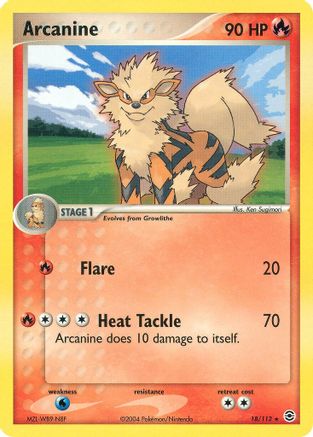 Arcanine 018/112  FireRed & LeafGreen - Rare