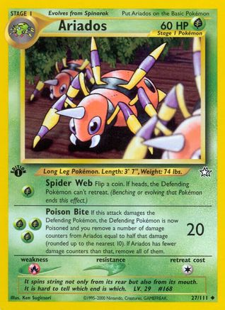 Ariados 027/111  - Unlimited Neo Genesis - Uncommon