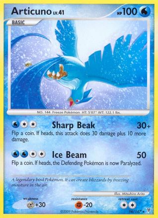 Articuno (16) 016  - Reverse Holofoil Supreme Victors - Rare