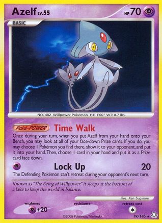Azelf 019  - Reverse Holofoil Legends Awakened - Rare