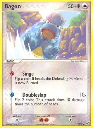 Bagon 052  - Reverse Holofoil Deoxys - Common