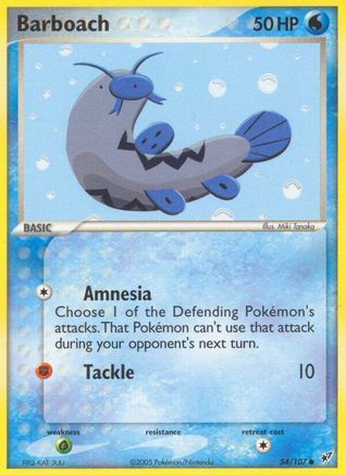 Barboach 054  - Reverse Holofoil Deoxys - Common