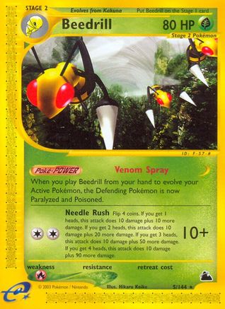 Beedrill (5) 005  Skyridge - Rare