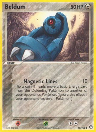 Beldum 045  - Reverse Holofoil Power Keepers - Common