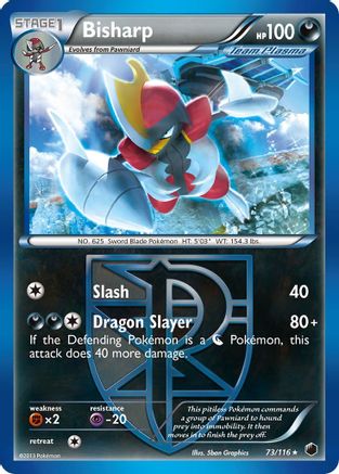 Bisharp (Team Plasma) (73) 073  Plasma Freeze - Rare