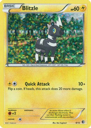 Blitzle 006/12  - Holofoil McDonalds Promos 2011 - Promo