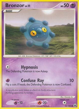 Bronzor 052  - Reverse Holofoil Majestic Dawn - Common