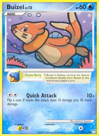 Buizel 075  - Reverse Holofoil Mysterious Treasures - Common