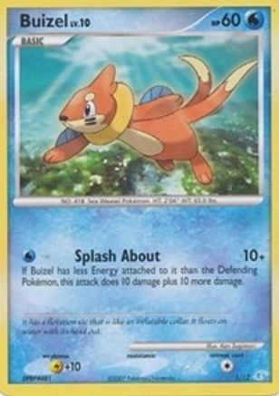 Buizel 001  DP Trainer Kit Manaphy & Lucario - Common