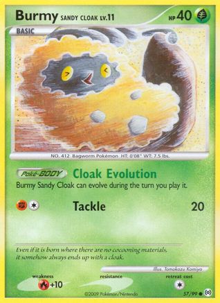 Burmy Sandy Cloak 057/99  Arceus - Common