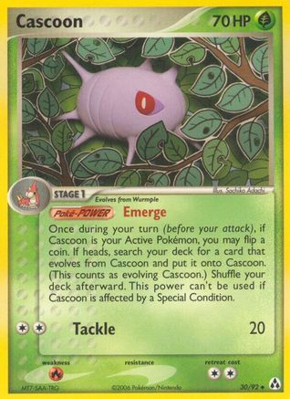 Cascoon 030  - Reverse Holofoil Legend Maker - Uncommon