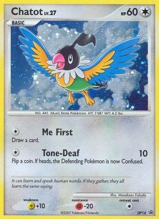 Chatot DP14  - Holofoil Diamond and Pearl Promos - Promo