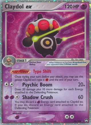Claydol ex 093  - Holofoil Power Keepers - Ultra Rare